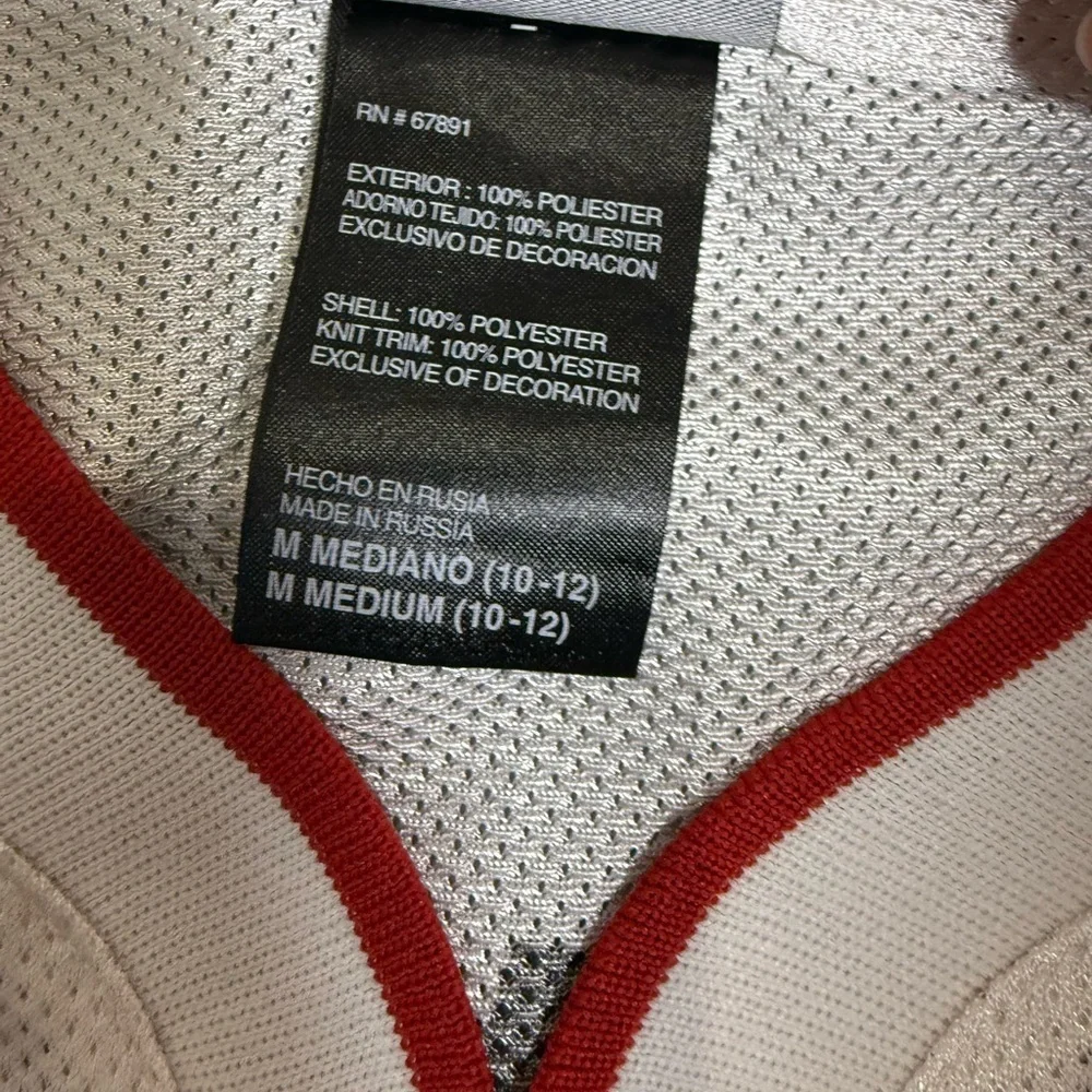 Dwayne Wade # 3 Miami Heat M Youth Reebok White Red Jersey Sz Medium (10-12) NBA